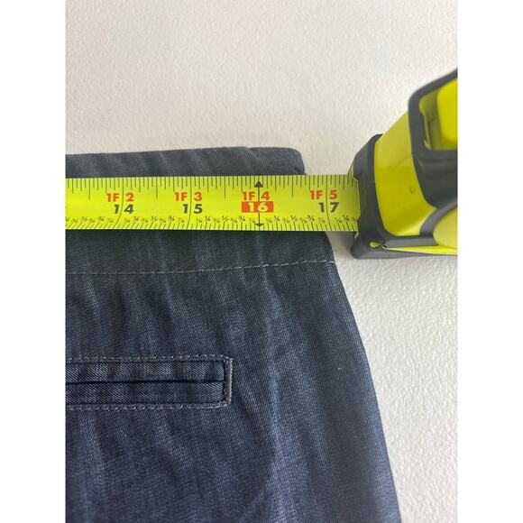 Theory Brionne Greece Wide Leg Pants Blue Size 8 - Picture 7 of 12